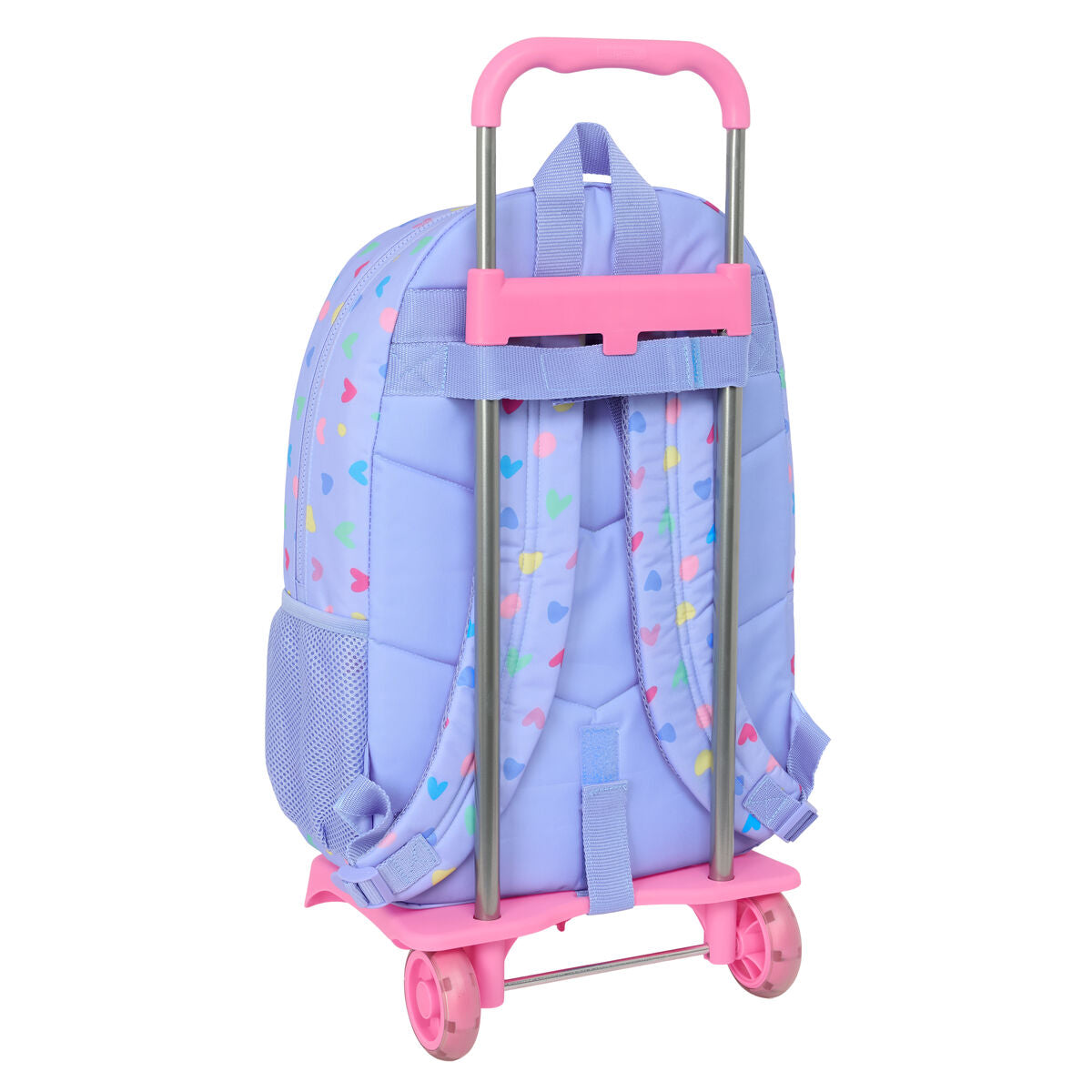 Ghiozdan cu Roți Benetton Lila Liliachiu 30 x 46 x 14 cm - Birou și papetărie, Material școlar și educațional