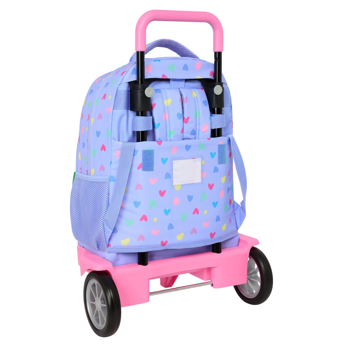 Ghiozdan cu Roți Benetton Lila Liliachiu 33 x 45 x 22 cm - Birou și papetărie, Material școlar și educațional