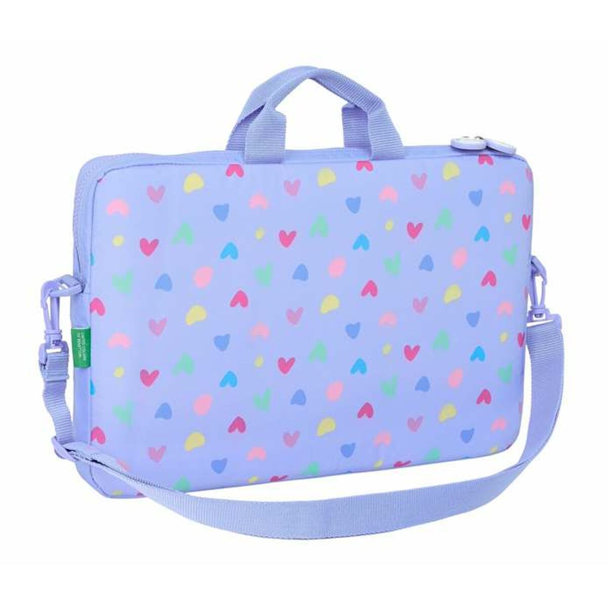 Servietă pentru Laptop Benetton Lila 40 x 27 x 4 cm - Birou și papetărie, Material școlar și educațional
