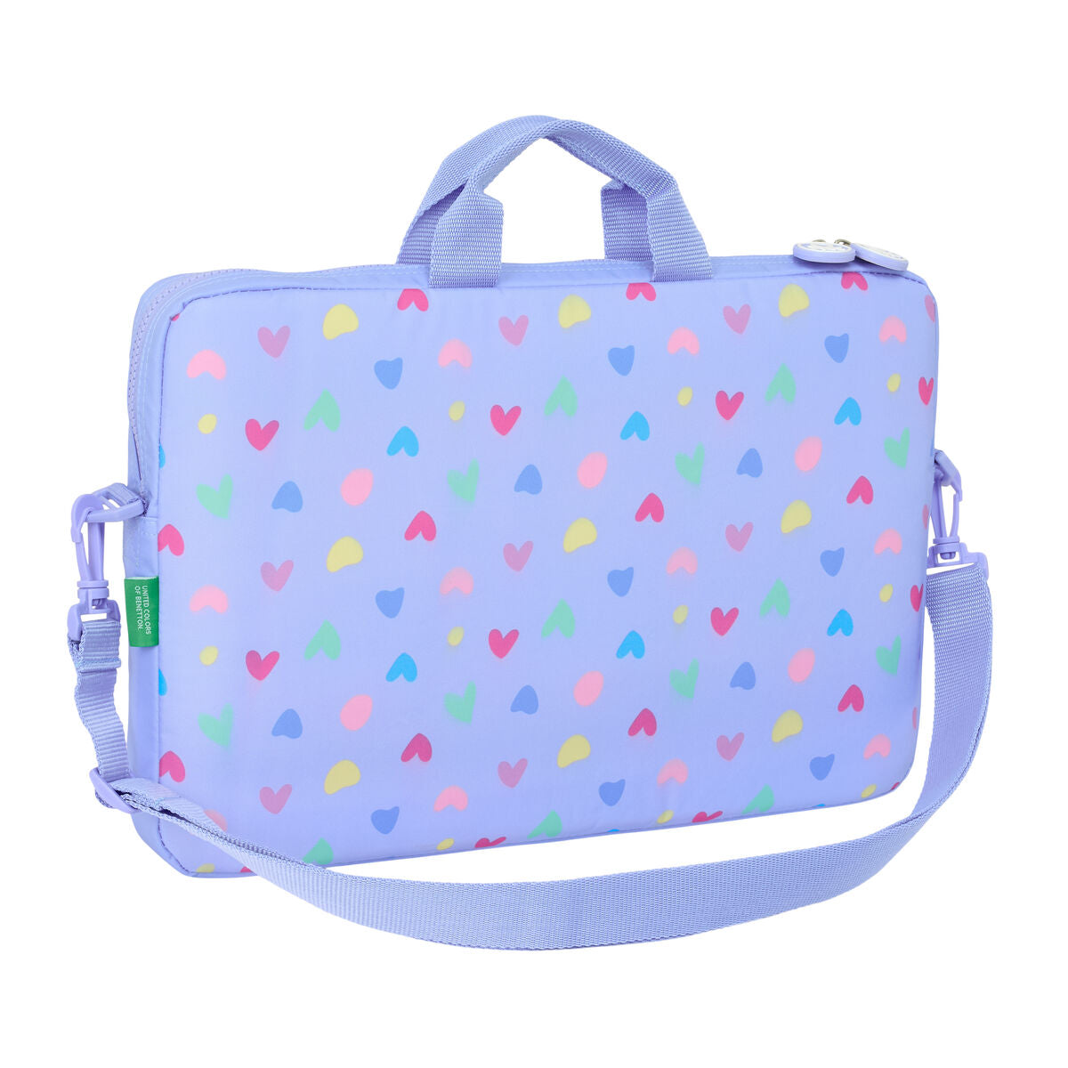 Servietă pentru Laptop Benetton Lila 40 x 27 x 4 cm - Birou și papetărie, Material școlar și educațional