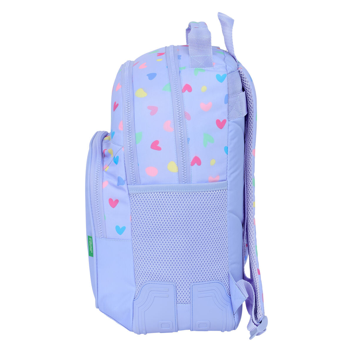Ghiozdan Benetton Lila Liliachiu 32 x 42 x 15 cm - Birou și papetărie, Material școlar și educațional