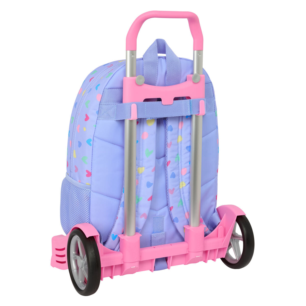 Ghiozdan cu Roți Benetton Lila Liliachiu 30 x 46 x 14 cm - Birou și papetărie, Material școlar și educațional