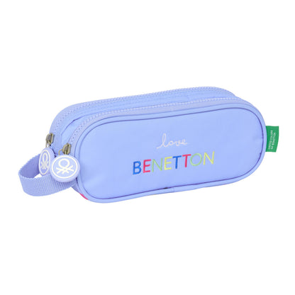 Penar dublu Benetton Lila Liliachiu 21 x 8 x 6 cm - Birou și papetărie, Material școlar și educațional