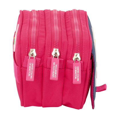 Geantă Universală Benetton Cherry Cireșe Bleumarin 21,5 x 10 x 8 cm - Birou și papetărie, Material școlar și educațional