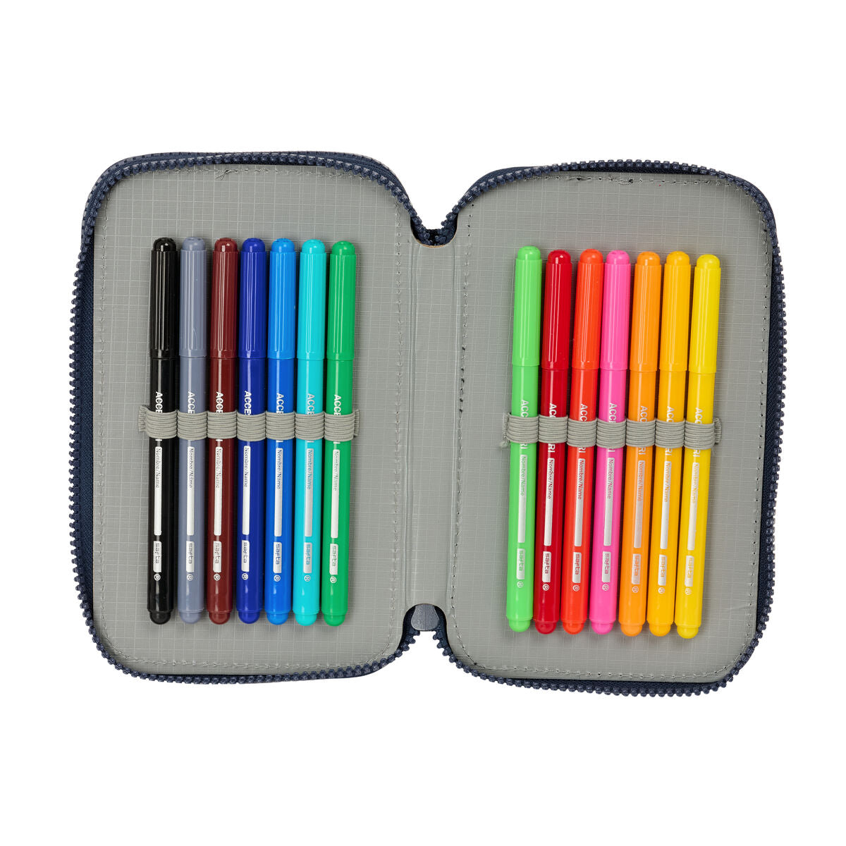 Penar cu Accesorii El Niño Kook Bleumarin 12,5 x 19,5 x 4 cm 29 Piese - Birou și papetărie, Material școlar și educațional