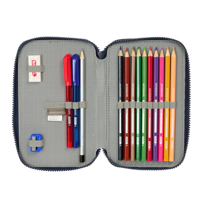 Penar cu Accesorii El Niño Kook Bleumarin 12,5 x 19,5 x 4 cm 29 Piese - Birou și papetărie, Material școlar și educațional