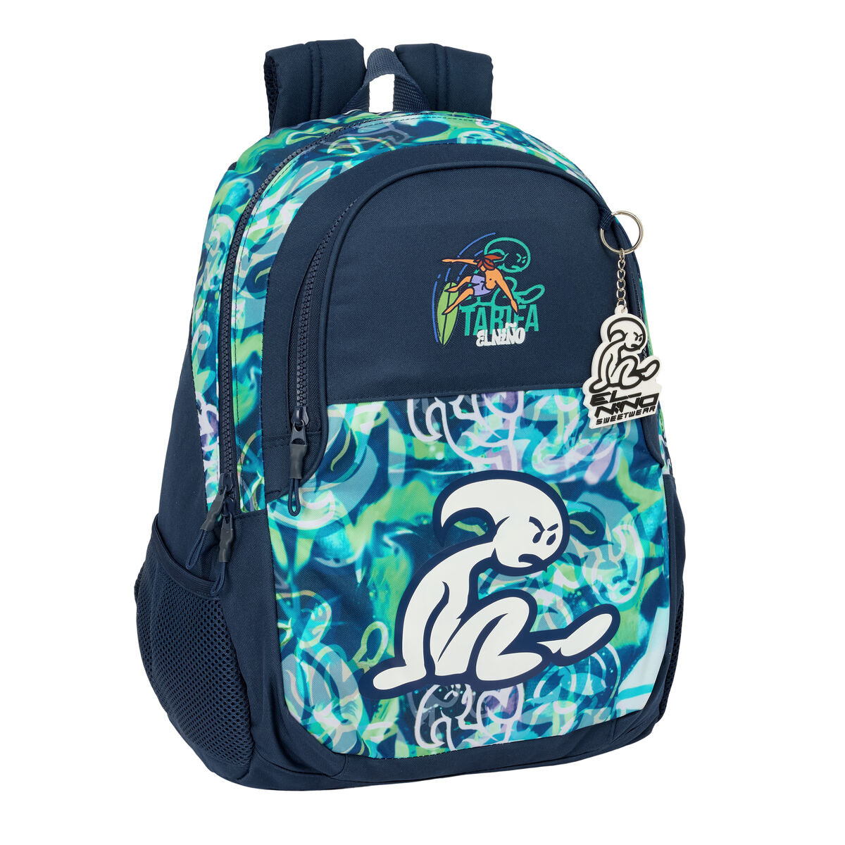 Ghiozdan El Niño Kook Bleumarin 32 x 44 x 16 cm - Birou și papetărie, Material școlar și educațional