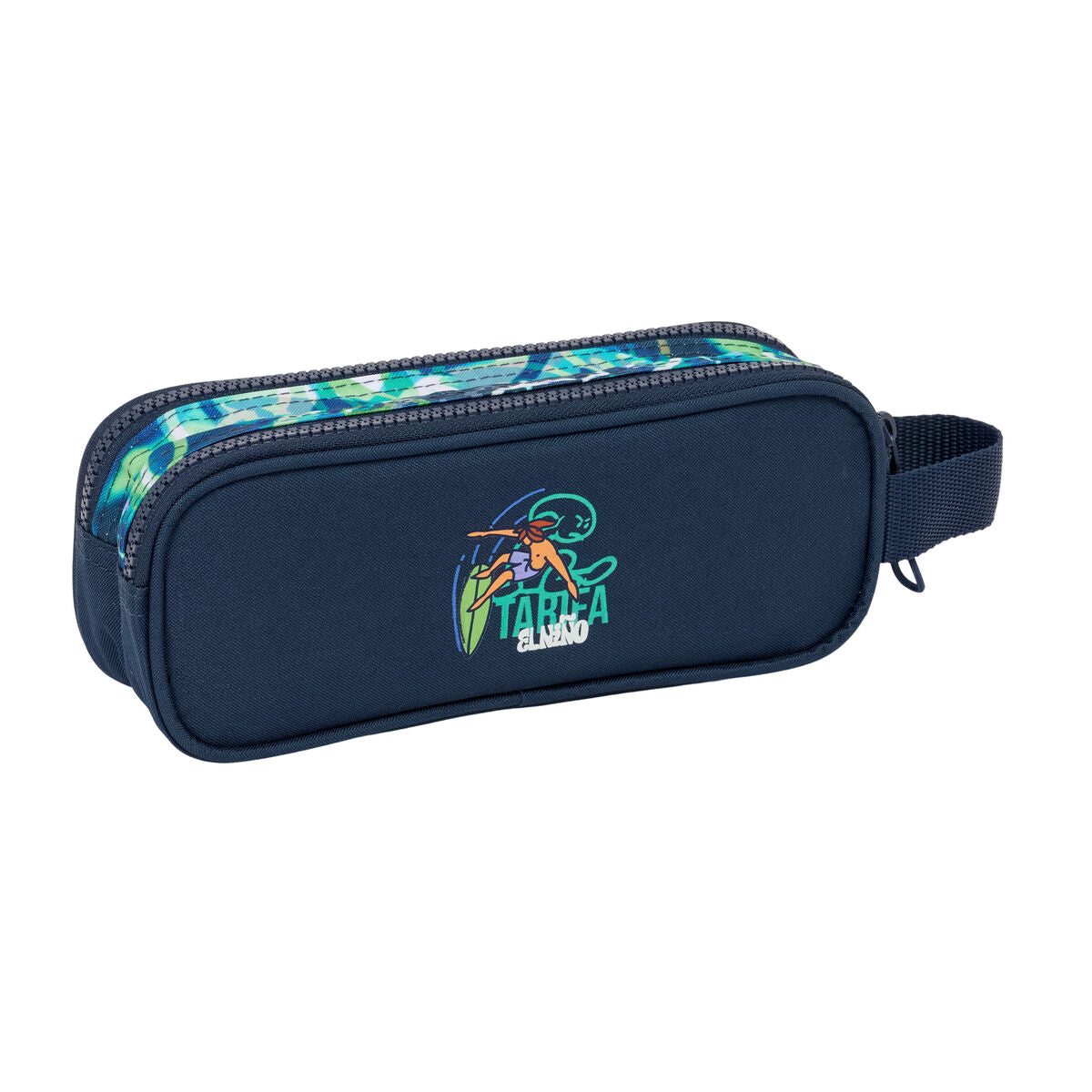 Penar dublu El Niño Kook Bleumarin 21 x 8 x 6 cm - Birou și papetărie, Material școlar și educațional