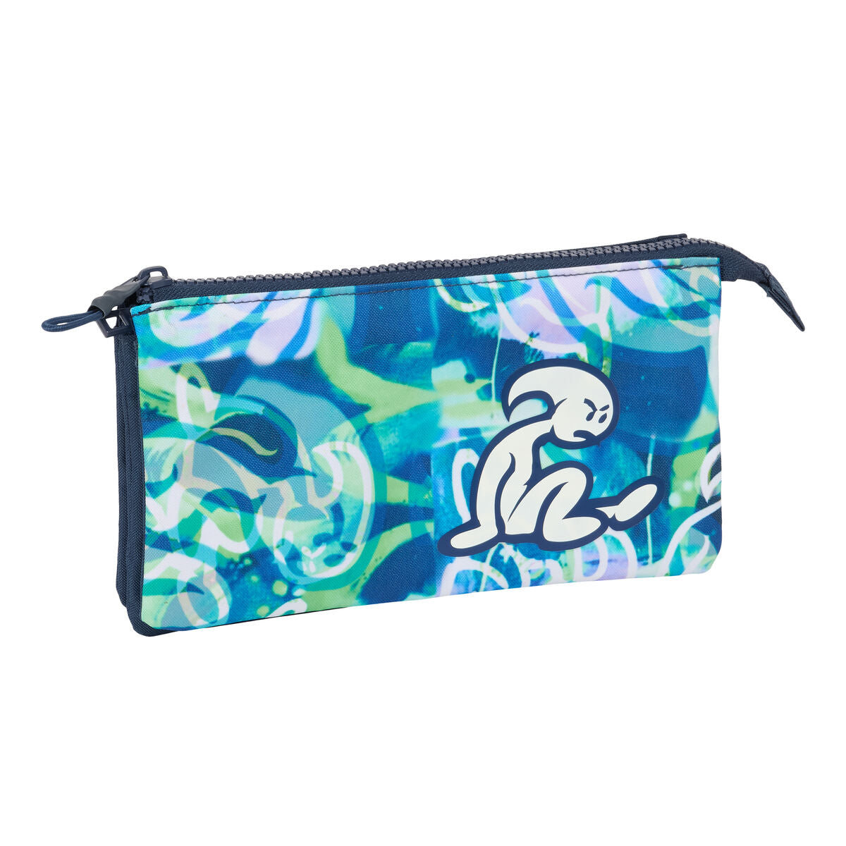 Penar triplu El Niño Kook Bleumarin 22 x 12 x 3 cm - Birou și papetărie, Material școlar și educațional