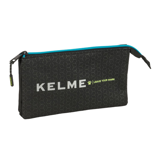 Penar triplu Kelme Iron Negru 22 x 12 x 3 cm - Birou și papetărie, Material școlar și educațional