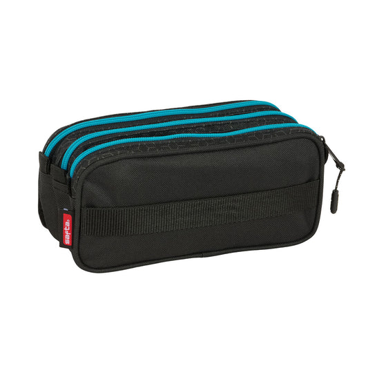 Penar triplu Kelme Iron Negru 21,5 x 10 x 8 cm - Birou și papetărie, Material școlar și educațional