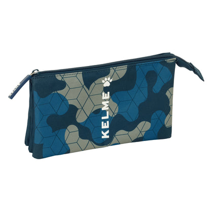 Penar triplu Kelme Epic Bleumarin 22 x 12 x 3 cm - Birou și papetărie, Material școlar și educațional