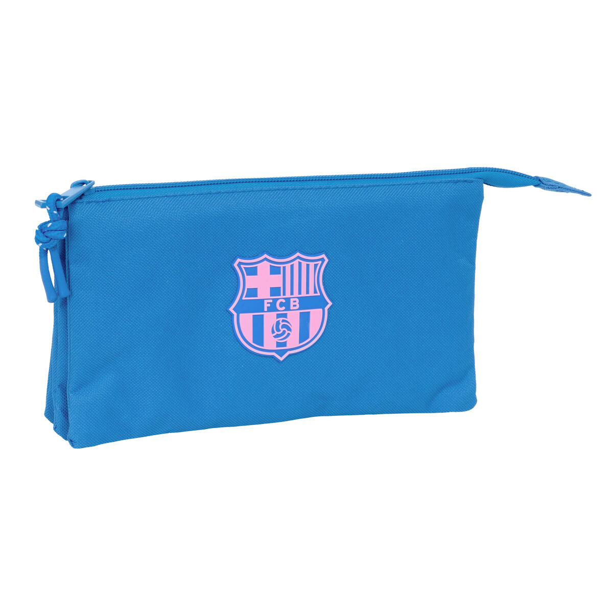 Penar triplu F.C. Barcelona Albastru 22 x 12 x 3 cm - Birou și papetărie, Material școlar și educațional