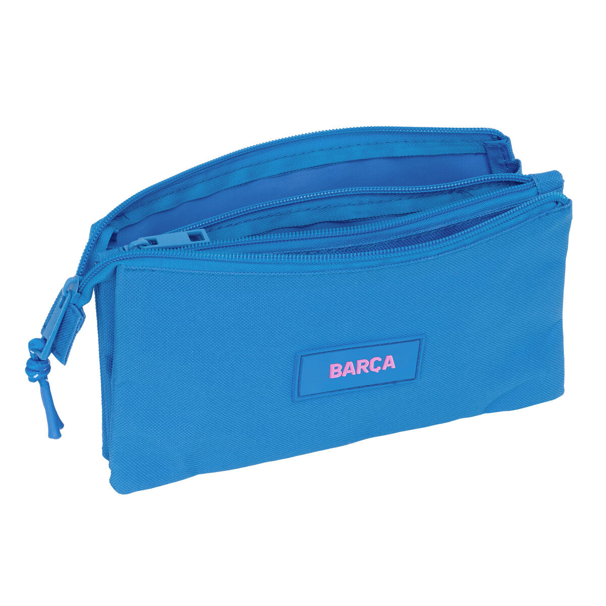 Penar triplu F.C. Barcelona Albastru 22 x 12 x 3 cm - Birou și papetărie, Material școlar și educațional