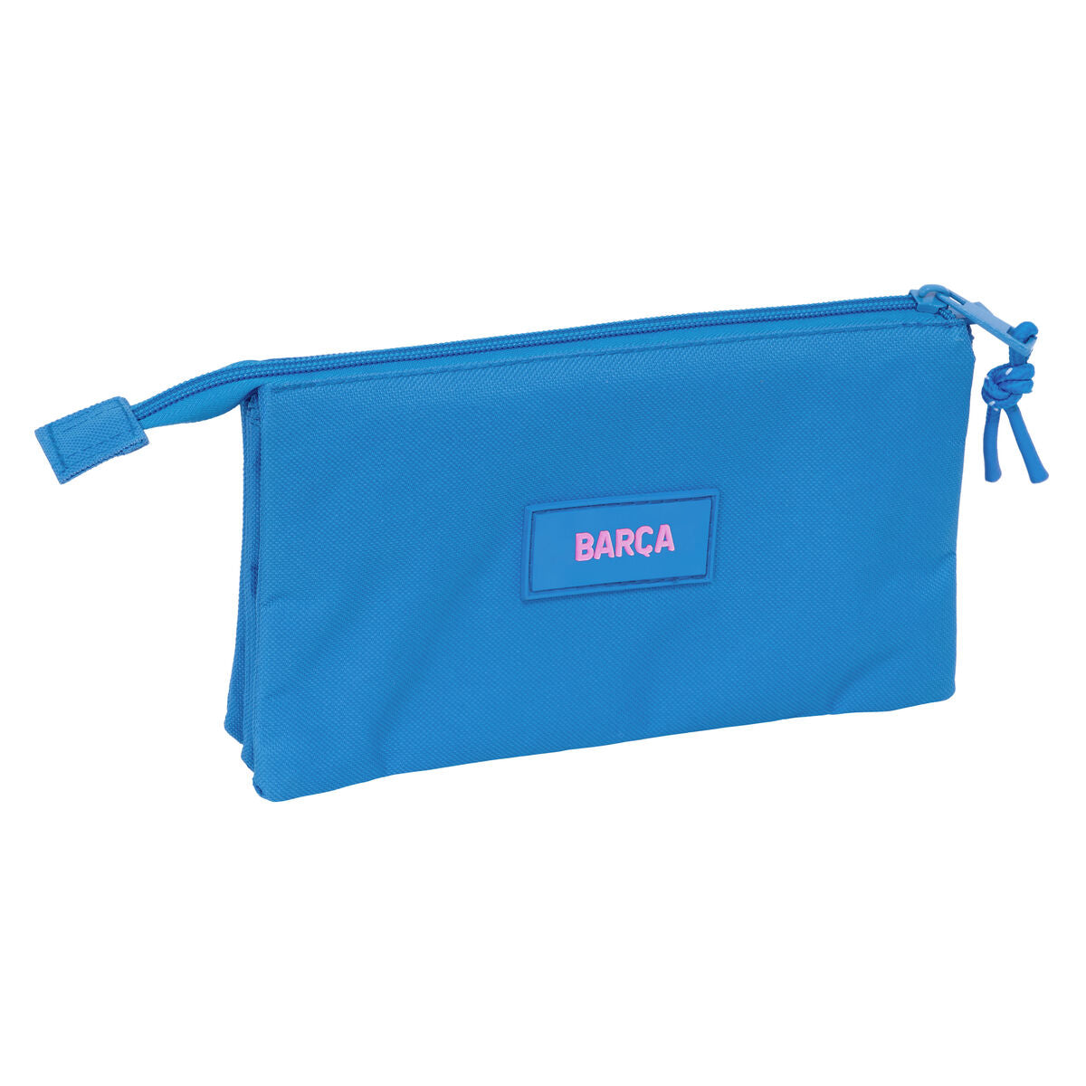 Penar triplu F.C. Barcelona Albastru 22 x 12 x 3 cm - Birou și papetărie, Material școlar și educațional