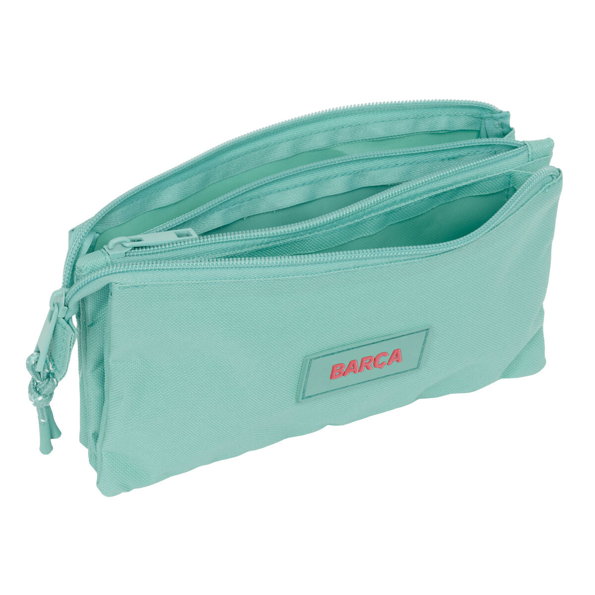 Penar triplu F.C. Barcelona Verde 22 x 12 x 3 cm - Birou și papetărie, Material școlar și educațional