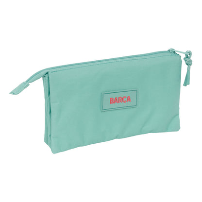 Penar triplu F.C. Barcelona Verde 22 x 12 x 3 cm - Birou și papetărie, Material școlar și educațional