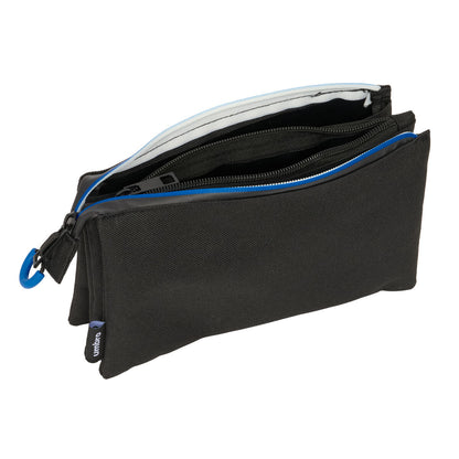 Penar triplu Kelme Jet black Negru 22 x 12 x 3 cm - Birou și papetărie, Material școlar și educațional