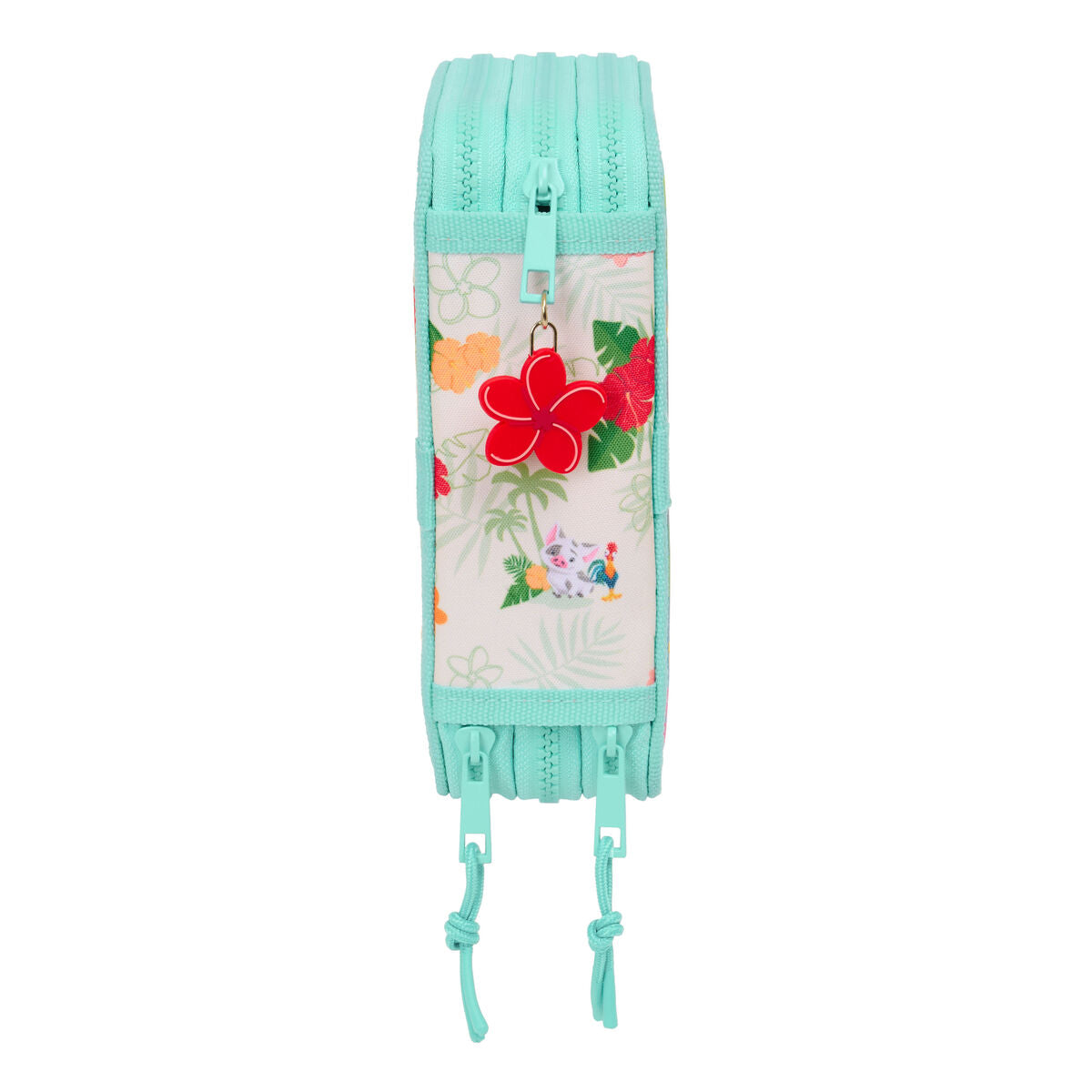 Penar Triplu Vaiana Albastru Bej 12,5 x 19,5 x 5,5 cm 37 Piese - Birou și papetărie, Material școlar și educațional
