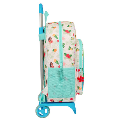 Ghiozdan cu Roți Vaiana Albastru Bej 33 x 42 x 14 cm - Birou și papetărie, Material școlar și educațional