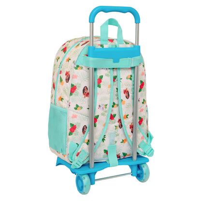 Ghiozdan cu Roți Vaiana Albastru Bej 33 x 42 x 14 cm - Birou și papetărie, Material școlar și educațional