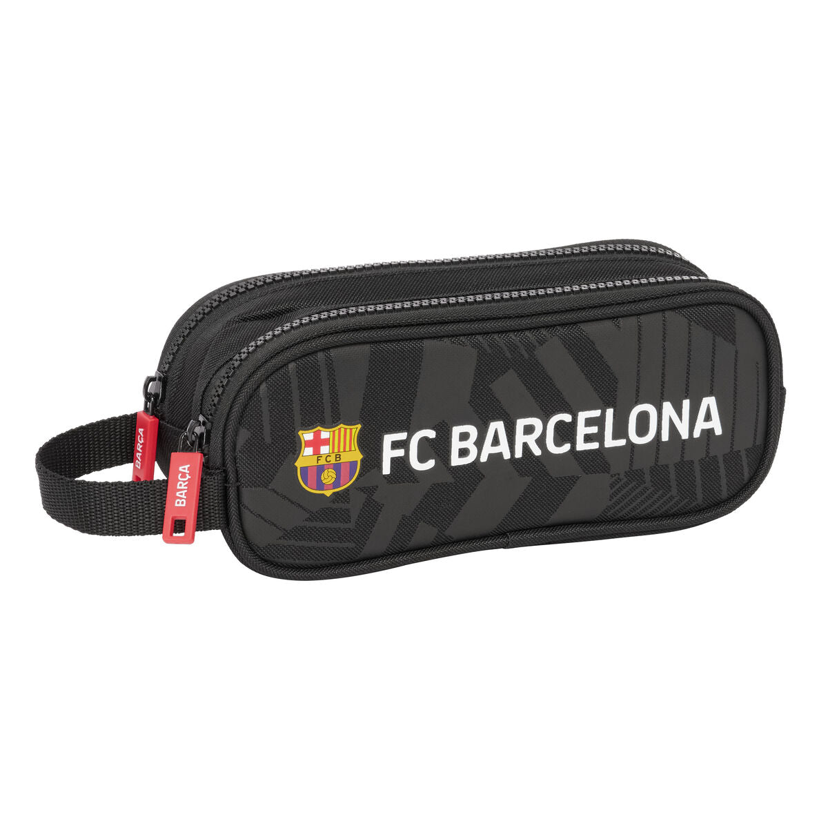 Penar dublu F.C. Barcelona Black Negru 21 x 8 x 6 cm - Birou și papetărie, Material școlar și educațional