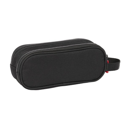 Penar dublu F.C. Barcelona Black Negru 21 x 8 x 6 cm - Birou și papetărie, Material școlar și educațional