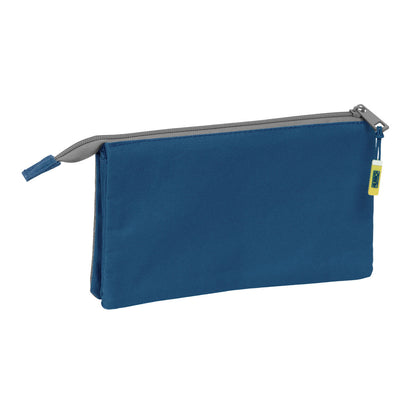 Penar triplu Munich Street Albastru Gri 22 x 12 x 3 cm - Birou și papetărie, Material școlar și educațional