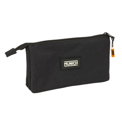 Penar triplu Munich Lagoon Negru 22 x 12 x 3 cm - Birou și papetărie, Material școlar și educațional