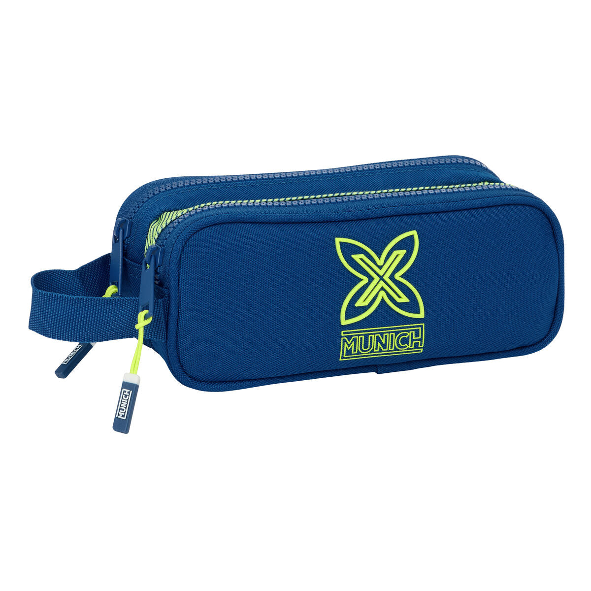 Penar dublu Munich North Bleumarin 21 x 8 x 6 cm - Birou și papetărie, Material școlar și educațional