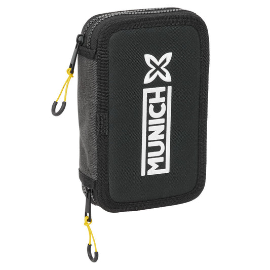 Penar cu Accesorii Munich Topo Negru 12.5 x 19.5 x 4 cm 29 Piese - Birou și papetărie, Material școlar și educațional