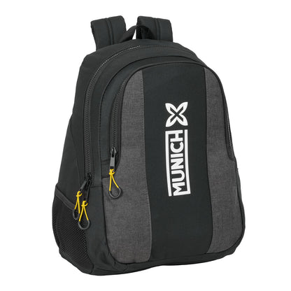 Ghiozdan Munich Topo Negru 32 x 44 x 16 cm - Birou și papetărie, Material școlar și educațional