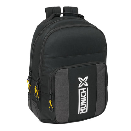 Ghiozdan Munich Topo Negru 32 x 42 x 15 cm - Birou și papetărie, Material școlar și educațional