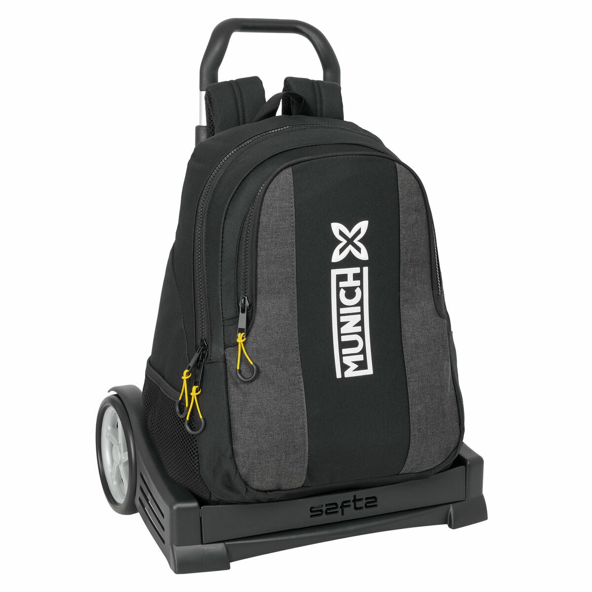 Ghiozdan cu Roți Munich Topo Negru 32 x 44 x 16 cm - Birou și papetărie, Material școlar și educațional