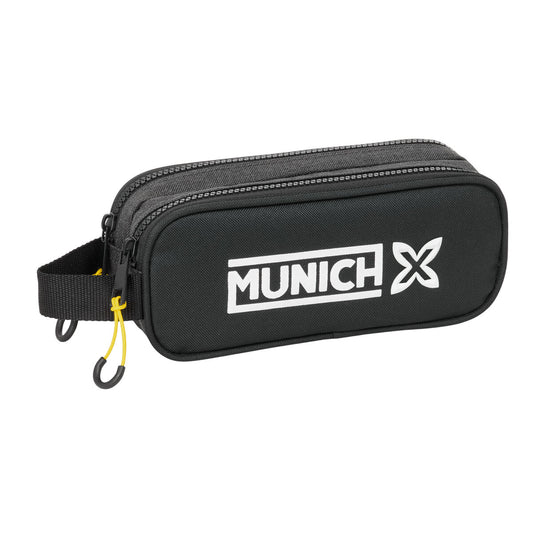Penar dublu Munich Topo Negru 21 x 8 x 6 cm - Birou și papetărie, Material școlar și educațional