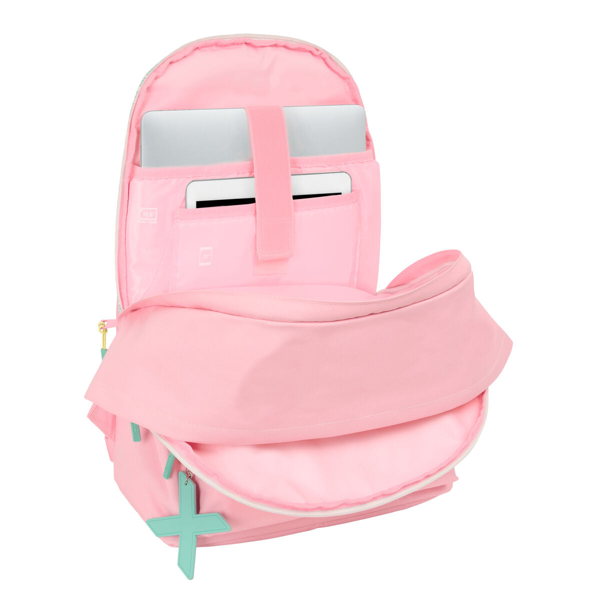 Ghiozdan Munich +usb munich Roz 31 x 44 x 18 cm - Birou și papetărie, Material școlar și educațional
