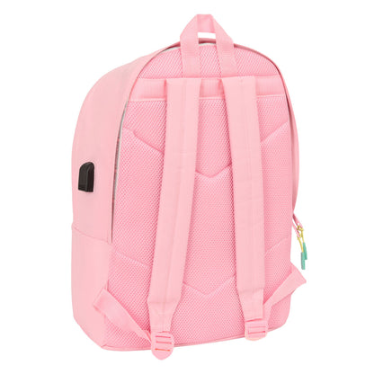 Ghiozdan Munich +usb munich Roz 31 x 44 x 18 cm - Birou și papetărie, Material școlar și educațional
