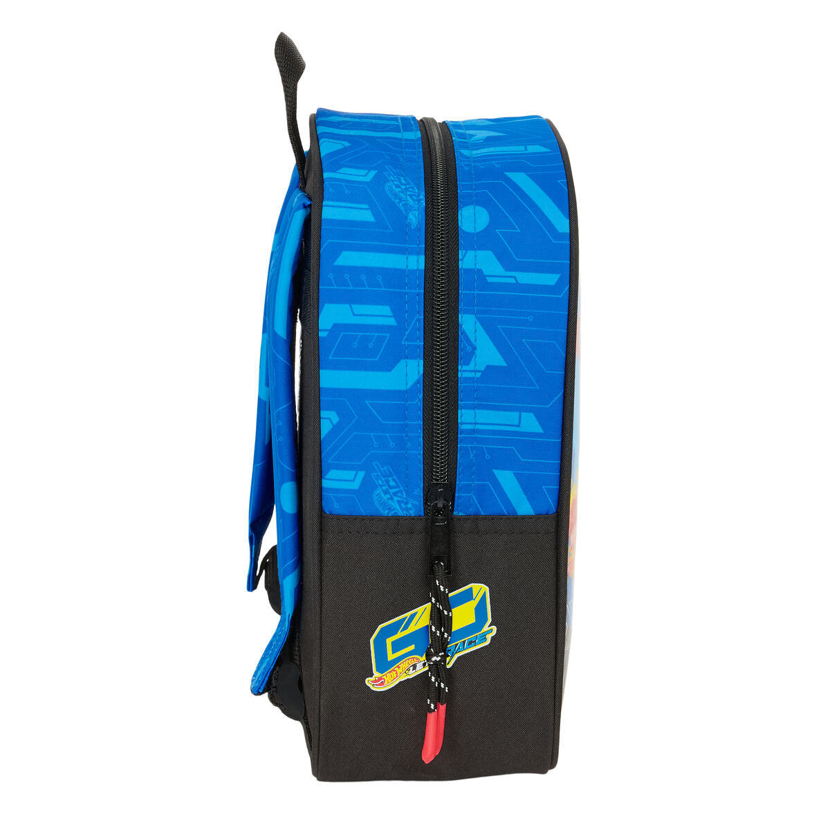 Ghiozdan Hot Wheels Let's race Albastru Negru 22 x 27 x 10 cm - Birou și papetărie, Material școlar și educațional
