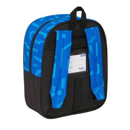 Ghiozdan Hot Wheels Let's race Albastru Negru 22 x 27 x 10 cm - Birou și papetărie, Material școlar și educațional