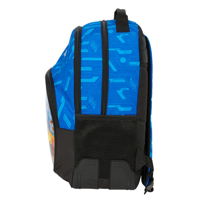 Ghiozdan Hot Wheels Let's race Albastru Negru 32 x 42 x 15 cm - Birou și papetărie, Material școlar și educațional