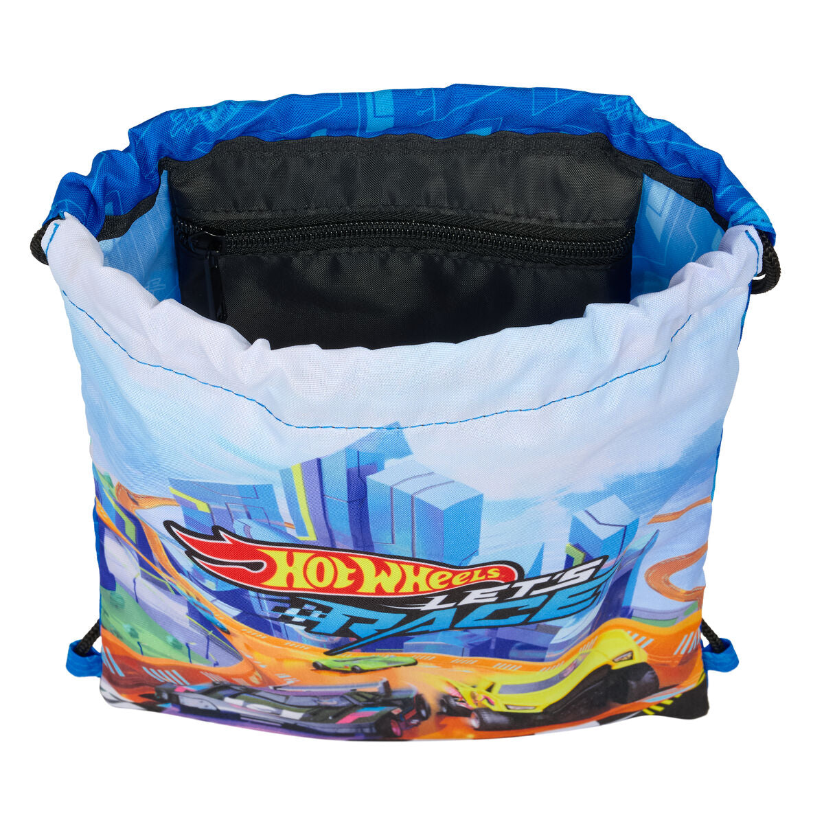 Geantă Rucsac cu Bretele Hot Wheels Let's race Albastru Negru 26 x 34 x 1 cm - Birou și papetărie, Material școlar și educațional