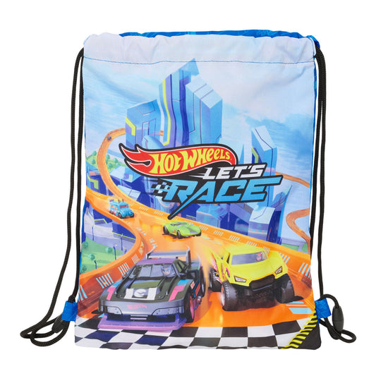 Geantă Rucsac cu Bretele Hot Wheels Let's race Albastru Negru 26 x 34 x 1 cm - Birou și papetărie, Material școlar și educațional