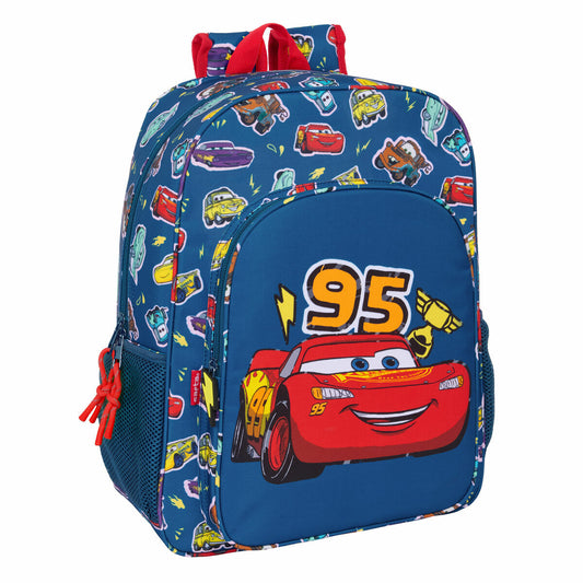 Ghiozdan Cars Racing Bleumarin 33 x 42 x 14 cm - Birou și papetărie, Material școlar și educațional