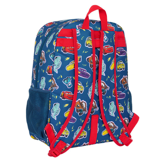 Ghiozdan Cars Racing Bleumarin 33 x 42 x 14 cm - Birou și papetărie, Material școlar și educațional