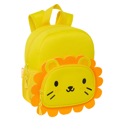 Rucsac pentru Copii Safta Leon Galben 20 x 25 x 9 cm - Birou și papetărie, Material școlar și educațional
