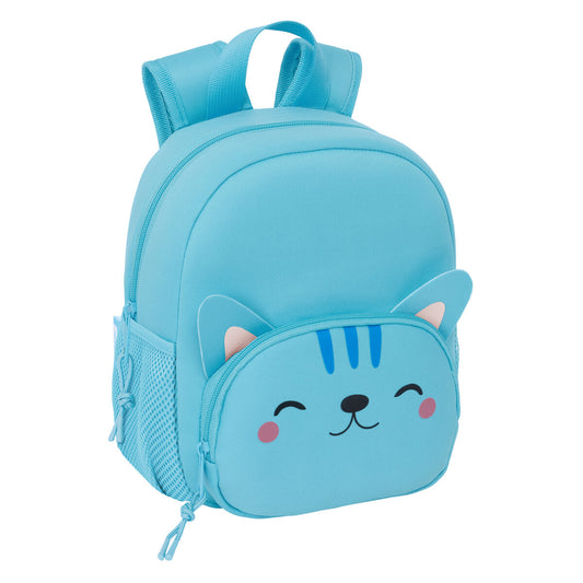 Rucsac pentru Copii Safta Gato Albastru deschis 20 x 25 x 9 cm - Birou și papetărie, Material școlar și educațional