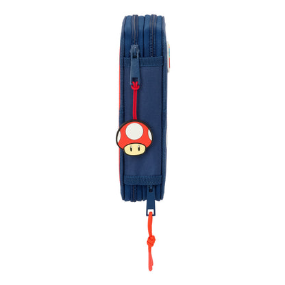 Geantă Universală Super Mario Trick Roșu Albastru închis 12.5 x 19.5 x 4 cm 29 Piese - Birou și papetărie, Material școlar și educațional