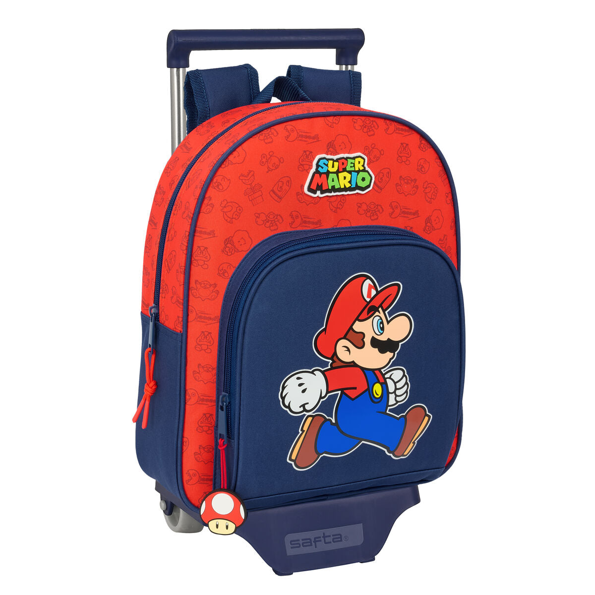 Ghiozdan cu Roți Super Mario Trick Roșu Albastru închis 28 x 34 x 10 cm - Birou și papetărie, Material școlar și educațional