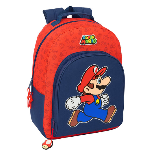 Ghiozdan Super Mario Trick Roșu Albastru închis 32 x 42 x 15 cm - Birou și papetărie, Material școlar și educațional