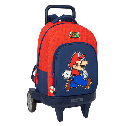 Ghiozdan Super Mario Trick Roșu Albastru închis 33 x 45 x 22 cm - Birou și papetărie, Material școlar și educațional